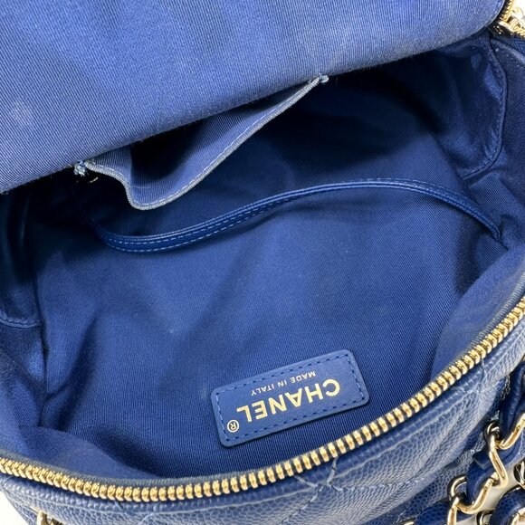 Chanel Caviar Quilted Large CC Day Backpack Blue main image 10